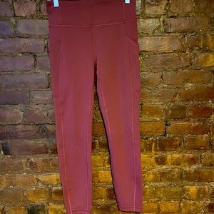 Pink Cropped Lululemon Leggings